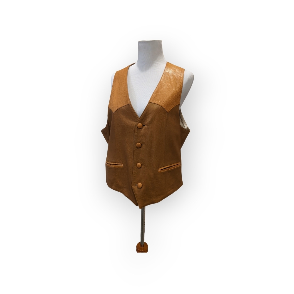 Vintage leather vest